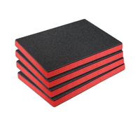 perfk 4x Fogli di schiuma per scatole portautensili, fogli di polietilene per trasporto, miniature da tavolo, imbottitura professionale per scatole, inserto, 60 Cm X 60 Cm X 3.8