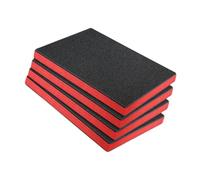 perfk 4x schiuma per cassetta degli attrezzi, inserto per ombra per attrezzi, rivestimento rimovibile per scatola professionale, fogli di polietilene facili, 56 Cm X 46 Cm X 3.8