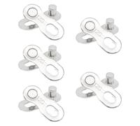 perfk 5 Paia di Maglie per Catena per Bicicletta, connettore per Catena per Bicicletta, Pratico, Durevole, Facile da installare, Collegamento rapido