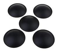 perfk 5 Pezzi Coperchio Cappuccio Antipolvere Copertura per Altoparlante Audio Casse, Nero 75 x 15mm