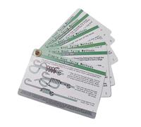 perfk 6 Schede Guida Ai Nodi da Pesca con Istruzioni per Guida Rapida. Regalo Compatto per Pescatori.