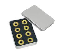 perfk 8 Cuscinetti di Ricambio in Acciaio per Pattini in Linea, 608RS-9, Funzionali E Ad Alta velocità, per Sport Come Lo Skateboard E Il Pattinaggio, Giallo