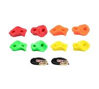 perfk 8X Prese per Arrampicata su Roccia, Prese per Parete da Arrampicata, Pietre per Arrampicata su Parete, per Esterni, 2 Cinghie a Cricchetto