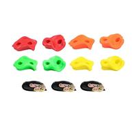 perfk 8X Prese per Arrampicata su Roccia, Prese per Parete da Arrampicata, Pietre per Arrampicata su Parete, per Esterni, 3 Cinghie a Cricchetto