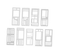 perfk 9x Stencil per diario fai da te Modelli di disegno Attività Obiettivi Idee Fai da te Artigianato Stencil per pianificatore Modello di tracciamento del