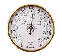 perfk Accessori per barometro 950~1070 Hpa Meteorografo domestico Strumento di previsione del tempo Manometro per uffici Barche Magazzini, Faccia Bianca