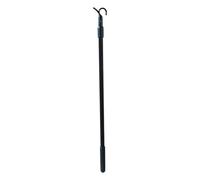 perfk Accessori per tende a tirante per tapparelle senza fili, telescopiche, nere, bloccabili, facili da tirare, in lega di alluminio