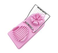 perfk Affettatrice per Uova sode, Facile da Pulire, 2 metodi di Taglio, tagliauova Professionale in Filo di Acciaio Inossidabile per Verdure, Rosa