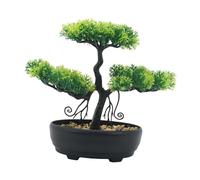 perfk Albero bonsai artificiale, piccole piante finte, decorazioni da giardino, albero bonsai artificiale finto per fattoria, cortile, casa, davanzale,