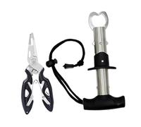 perfk Apriscatole Professionale per Pescatori all'aperto, Portatile, ergonomico, Riutilizzabile, Multifunzionale, in Lega di Alluminio, per Anelli