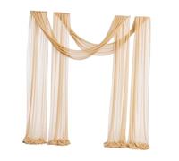 perfk Arco di nozze Drappeggio Runner da tavolo Pannello di copertura del tavolo Creativo ed elegante sfondo di nozze Tenda per la cerimonia di ricevimento, Oro