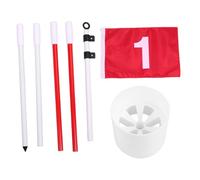 perfk Asta portabandiera da Golf, Bandiera da Golf con Design a 5 sezioni, per Allenamento con Putt Pratica del Country Club, per Uomini e Donne, con Tazza Forata