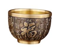 perfk Bacino del tesoro in rame, ornamento della fortuna, statuetta cinese, decorazione creativa Feng Shui, ciotola per ufficio, scrivania, soggiorno, Style B