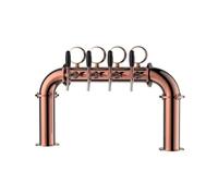 perfk Beer Dispenser Colonna Distributore Birra Rubinetti Spillatore Torre Acciaio Inox Cornice Ad Arco con Colonne Verticali E Barra Superiore per, color to 3, color to 3, 4 Teste