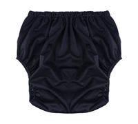 perfk Biancheria Intima per incontinenza a Prova di perdite per Adulti, Riutilizzabile, silenziosa, per Adulti, copripannolini Lavabili, Nero XXL