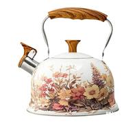 perfk Bollitore per tè con fischietto, design europeo, antiruggine, in acciaio inossidabile, ideale per picnic, pesca, escursioni e barbecue.