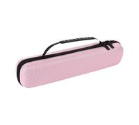 perfk Borsa da viaggio per ferro arricciacapelli in EVA, contenitore portaoggetti con maniglia, custodia portatile per il trasporto di piastre per capelli, Rosa