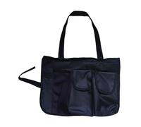 perfk Borsa per braccioli per Sedia da Spiaggia, Borsa portaoggetti da Appendere per Sedia da Spiaggia, portaoggetti da Viaggio con Cinghie, Organizer per, Nero