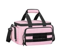 perfk Borsa portautensili rosa per donna Borsa portautensili da donna, bocca larga 13 pollici con doppie cerniere, pratica portatile per la casa, per