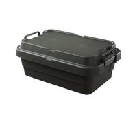 perfk Box per Bagagliaio, Contenitore per Esterni Resistente E Impermeabile, Organizer Impilabile per Bagagliaio, Box Portaoggetti Basso per SUV, Verde