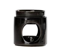 perfk Bruciatore di oli essenziali, portacandele tealight multiuso, scalda-fragranze, diffusore di oli profumati per scrivania, regalo di nozze, Nero