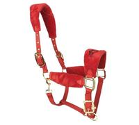 perfk Capezza per Cavallo Capezza per addestramento con Corda per Cavallo Regolabile, Leggera, Imbottita e Portatile, per l'ippodromo di Gare di Pratica in, Rosso M