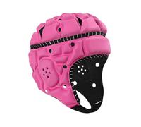 perfk Casco da Rugby per Bambini, equipaggiamento Protettivo, Regolabile e Traspirante, Berretto da mischia, Protezioni per la Testa da Rugby per Football, Rosa