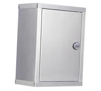 perfk Cassetta postale da parete, cassetta postale, di raccolta multifunzionale per la comunità, in robusto acciaio inossidabile con serratura di, 26 Cm X 12.5 Cm X 34