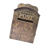 perfk Cassetta postale da parete, cassetta postale vintage, decorazione per la casa, pratica e facile da installare, decorativa per ingresso, esterno, casa