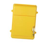 perfk Cassetta postale da parete con piastra posteriore cava, cassetta postale multifunzionale, per suggerimenti, per aziende, giardino, esterni, busta, Giallo