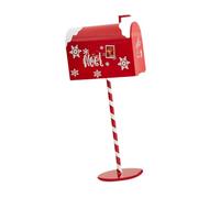 perfk Cassetta postale di Natale Cassetta postale per consegna di Natale Lista dei desideri dei regali per bambini Cassetta postale di Natale in ferro