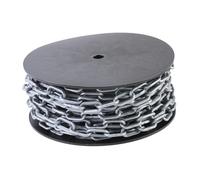 perfk Catena di sicurezza Catena in PP Maglie ad alta visibilità Facile da tagliare Catena di sicurezza di attenzione per parcheggi Decorazione, Grigio