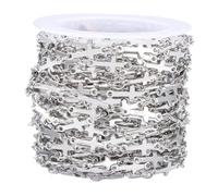 perfk Catene per la creazione di Gioielli, Catene a Forma di crocifisso Fai da Te, a Maglie alla Moda da 5 m, componenti per Gioielli per Decorazioni di