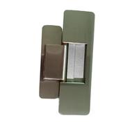 perfk Cerniera per porta nascosta, spessa, silenziosa, in metallo, cerniera invisibile regolabile con perno per porte segrete del soggiorno, Argento