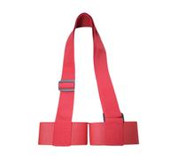 perfk Cinghia portasci e Bastoncini, portasci, Attrezzatura per Uomini, Donne e Bambini, Snowboard, Anello Regolabile, Protezione, Rosso