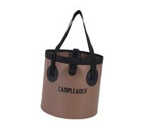 perfk Contenitore per Acqua Pieghevole da Esterno, Vasca per i Piedi, lavabo da Campeggio Portatile, Borsa portaoggetti per Viaggi, Escursioni, Marrone, 10 Litri
