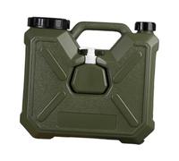 perfk Contenitore per l'acqua con Rubinetto, Portatile, Spesso, con Maniglia, per Campeggio all'aperto, Serbatoio per Acqua, Emergenza, Verde, 12l