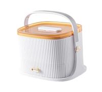 perfk Contenitore per medicinali portatile, vuoto, multiuso, di grande capacità, scatola di per campeggio domestico e dormitorio, Bianco