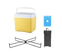 perfk Contenitore Termico Portatile Isolato, Contenitore Rigido per Ghiaccio con Maniglia, per Ghiaccio per Pesca, Picnic, Barbecue, grigliate, 15 Litri