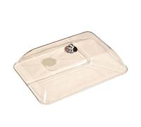 perfk Coperchio per alzata da dessert, coperchio per torta, piatto da portata, robusto e trasparente, per piatti da portata, per feste in cucina, Xl