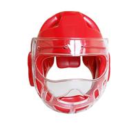 perfk Copricapo da Karate, Copricapo da Boxe, Portatile, Leggero, Confortevole, MMA, Regolabile, ventilato, Sparring, Boxe, Casco, Copertura per Il Viso, L