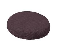 perfk Coprisedile per Sgabello da Bar Rotondo, Cuscino per Sedia, Protezione Antipolvere, coprisedia per Matrimonio, Hotel, Patio, Ufficio, Marrone Scuro, per 30 Cm a 36 Cm