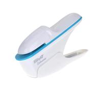 perfk Cucitrice senza punti metallici, comoda impugnatura, cucitrice manuale senza punti metallici per ufficio e scuola, Bianco