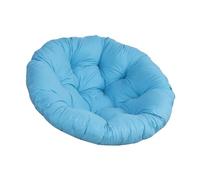 perfk Cuscino per Sedia Rotondo Imbottito da 50 cm a Forma di Cuscino per Sedia sospesa Tappetino per Sedia da Giardino Lavabile Resistente all'Acqua, Cielo Blu