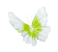 perfk Decorazione a forma di farfalla artificiale, accessori per la fotografia fai da te, ornamento divertente, grande farfalla, decorazione per, Gradiente Verde Centrale