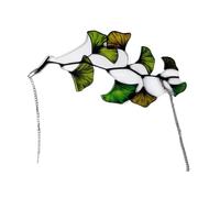 perfk Decorazione da Parete a Forma di Gingko, acchiappasole 2D, Decorazione per Porta, Regali per Amanti delle Piante, Pannello acchiappasole in Acrilico a, 9 Cm