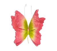 perfk Decorazione di farfalle artificiali di carta, decorazioni per matrimoni, decorazioni per navate di esposizione di nozze, farfalle finte, vetrine di, Rosso