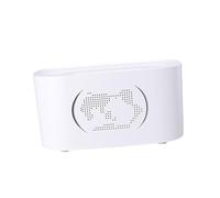 perfk Diffusore di Oli Essenziali, umidificatore d', Decorazioni per la casa, luci notturne a LED, diffusore di Fiamma simulata per casa, Bianco