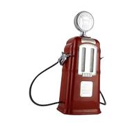 perfk Distributore di bevande a doppia pompa, distributore di liquori a pompa retrò per bevande analcoliche, liquori, vino, sala da tè, Rosso
