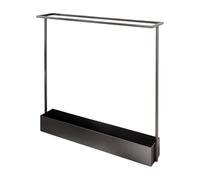 perfk Espositore da Terra per Racchette da Badminton, espositore da Terra per Racchette da Tennis, per ripostiglio e Garage Domestici, Nero